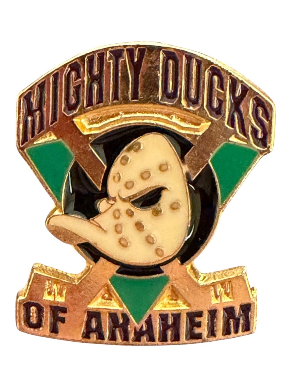 VTG Anaheim Mighty Ducks NHL Enamel Lapel Pin 2.2cm